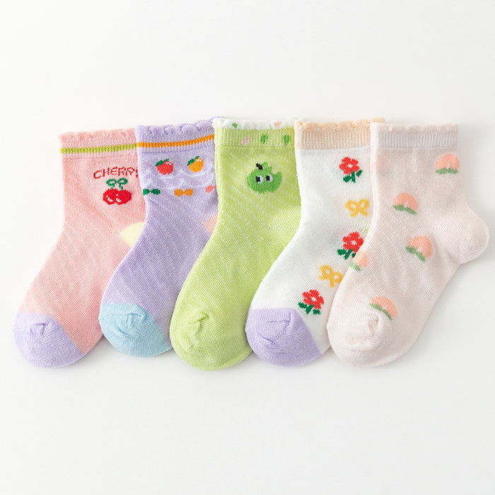 Strawberry Cartoon Kids Socks