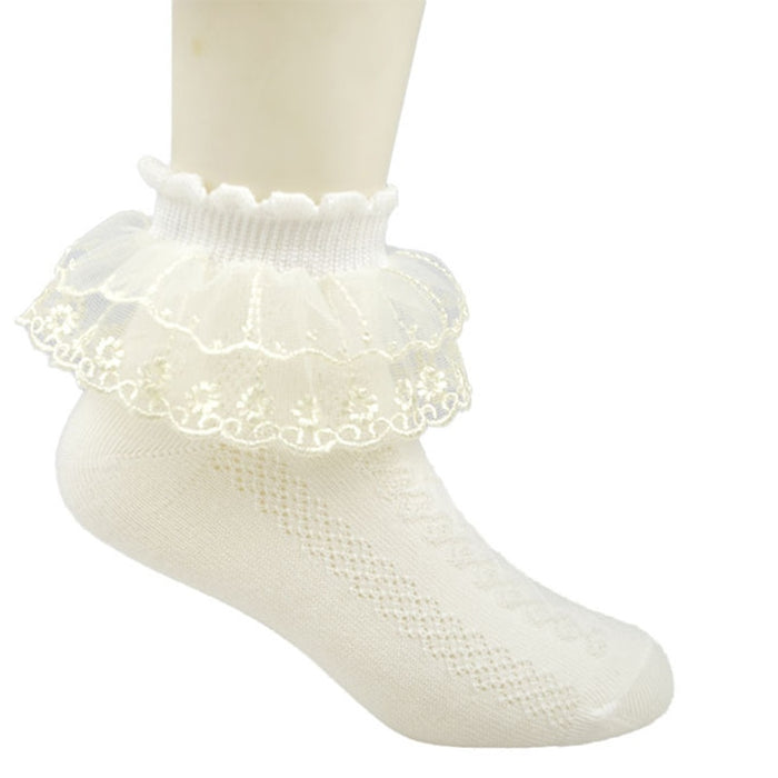 Children Girls Lace Casual Socks