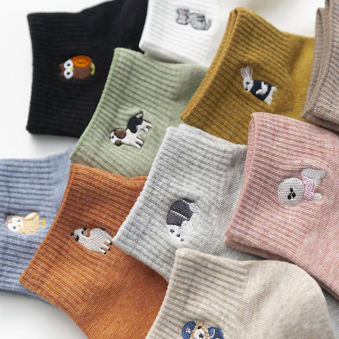 Solid Color Thick Warm Socks For Kids