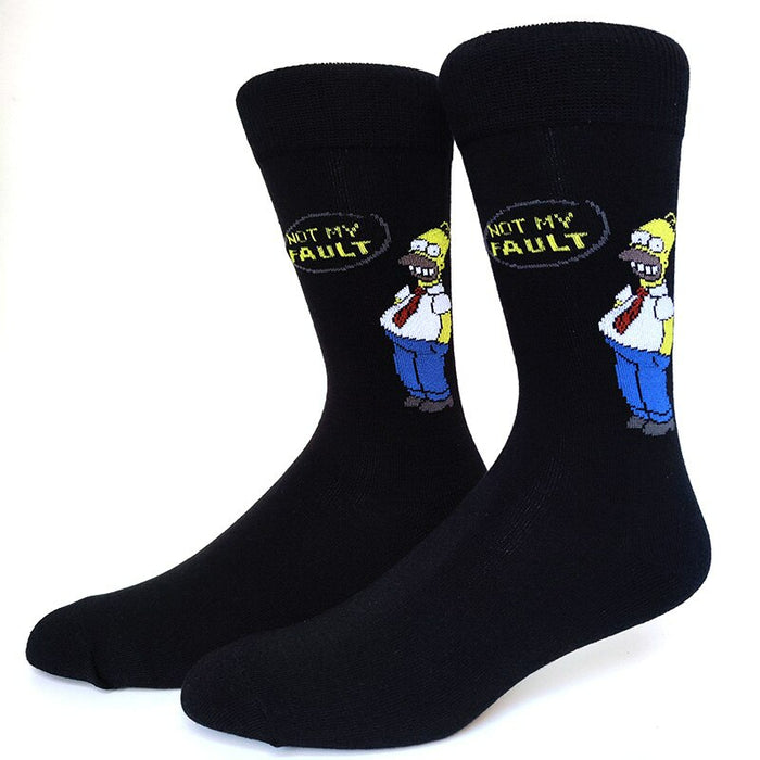 Cartoon Printed Street Wear Socks