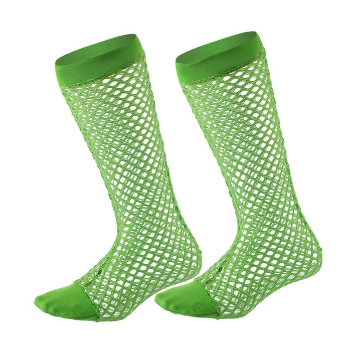 Men Fishnet Transparent Casual Socks