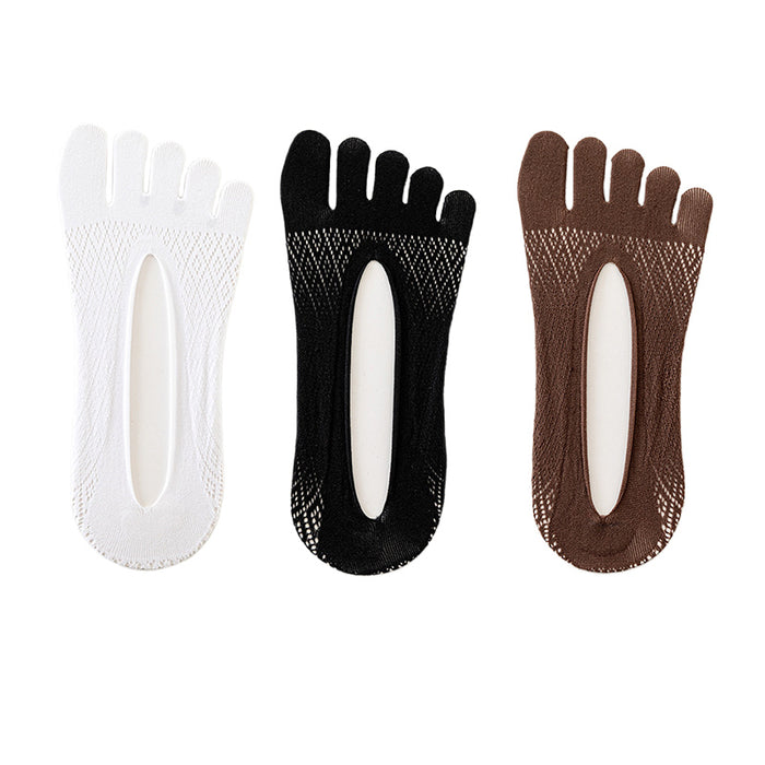 Mixed 3 Pair Mesh Five Finger Socks For Men's