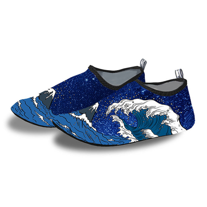 Unisex Big Waves Printed Water Sport Aquatic Shoes
