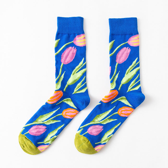 Printed Casual Streetwear Socks