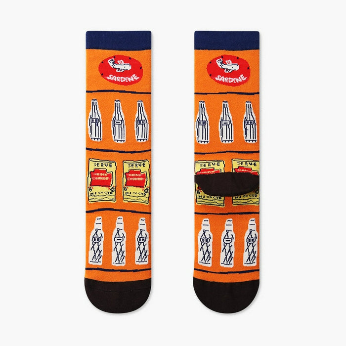 Casual Abstract Art Skateboard Socks