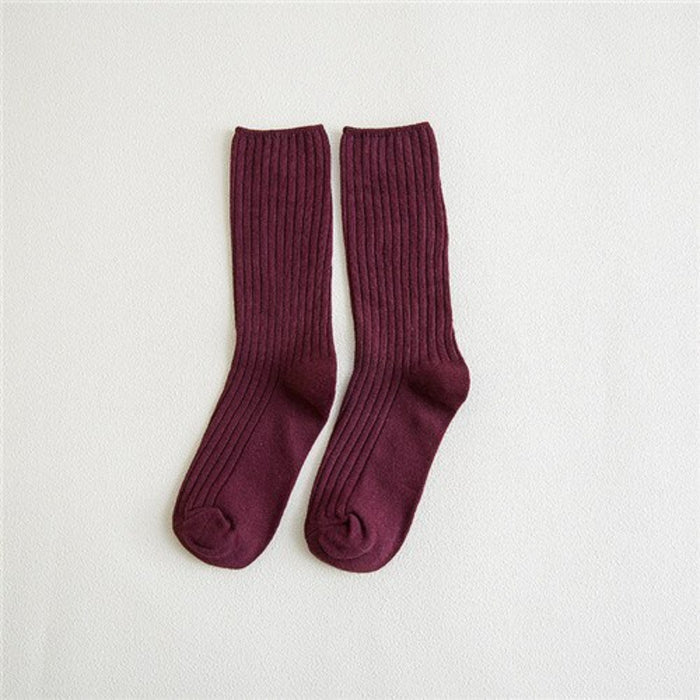 All Season Basic Daily Knitted Socks