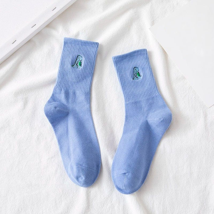 Elegant Printed Long Breathable Socks