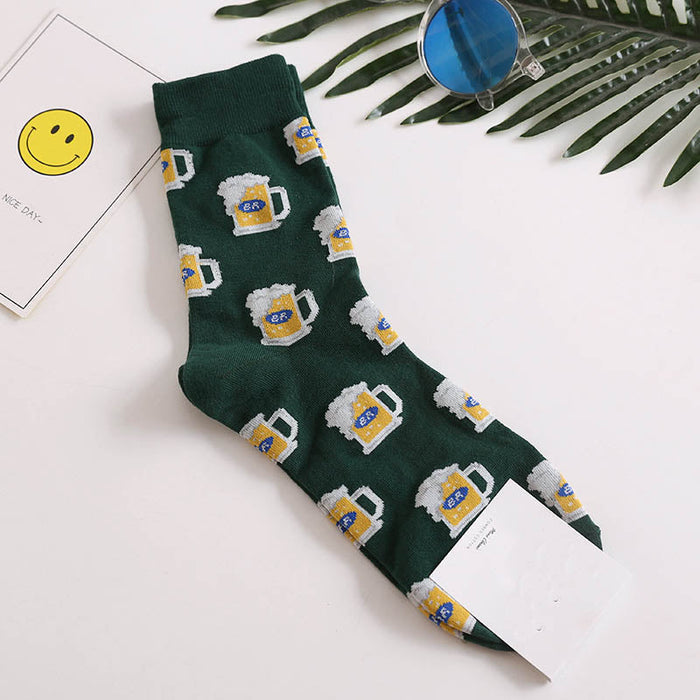 Floral Patterned Long Printed Sock Sets