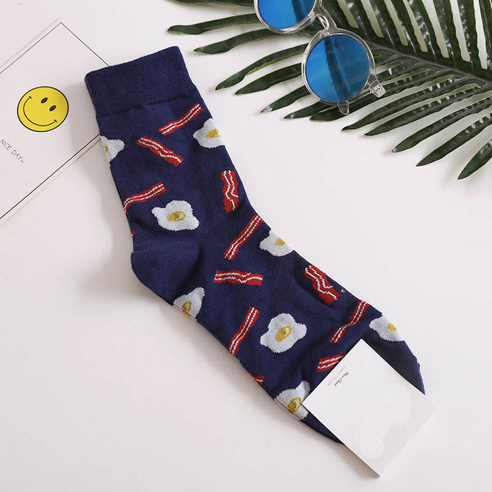 Floral Patterned Long Printed Sock Sets
