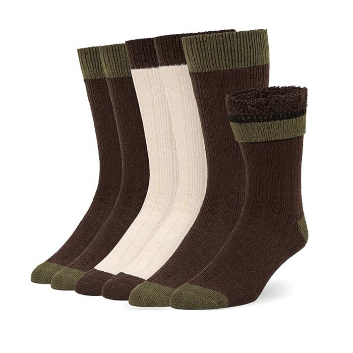 6 Pairs Soft Cushioned Socks For All Day Support