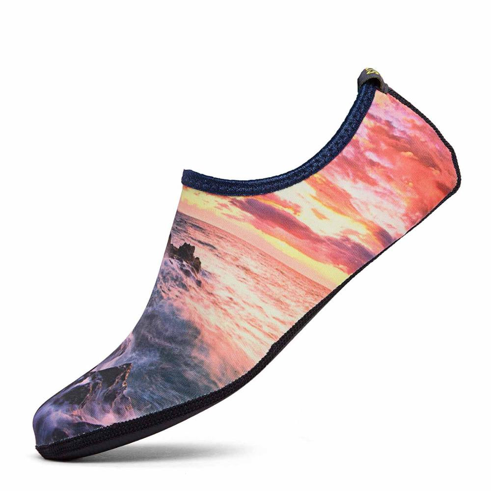 Unisex Sunset View Printed Aquatic Shoes