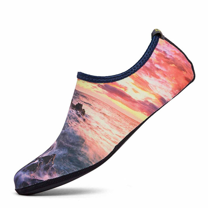 Unisex Sunset View Printed Aquatic Shoes