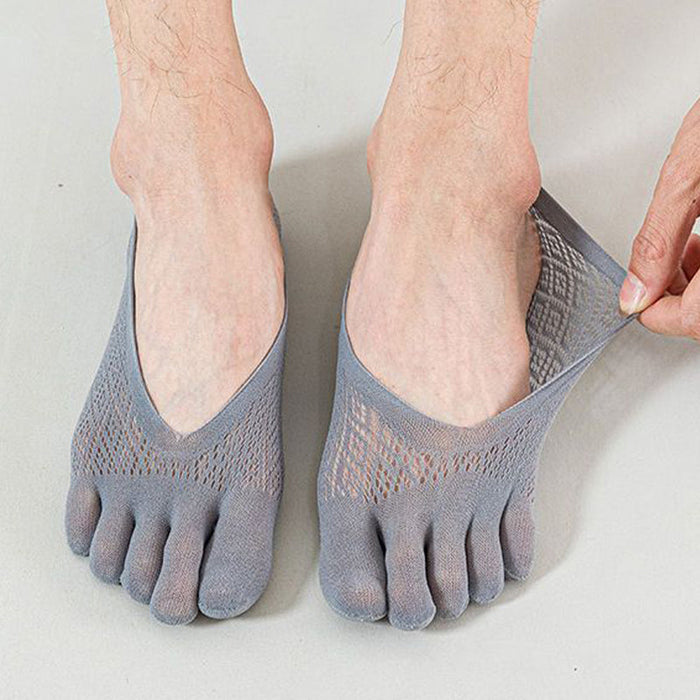 3 Pair Mixed Men's Mesh Breathable Five Finger Socks