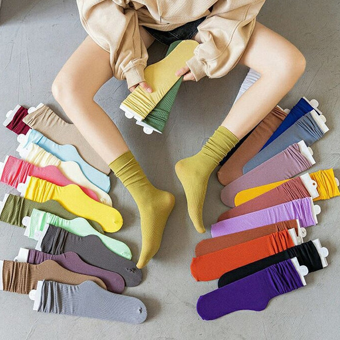 Knitting Striped Cotton Women's Sock