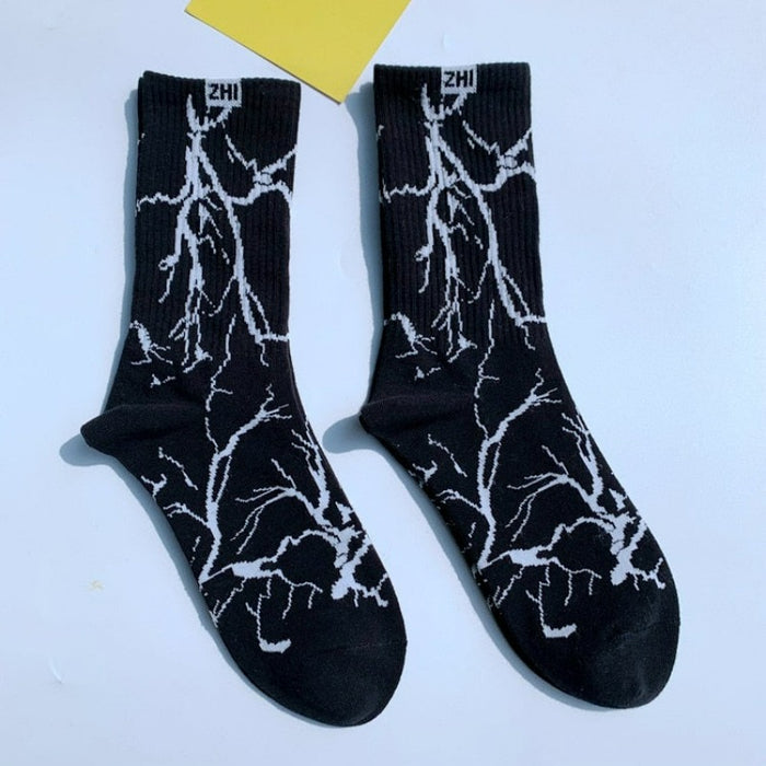 Printed Long Skateboard Socks