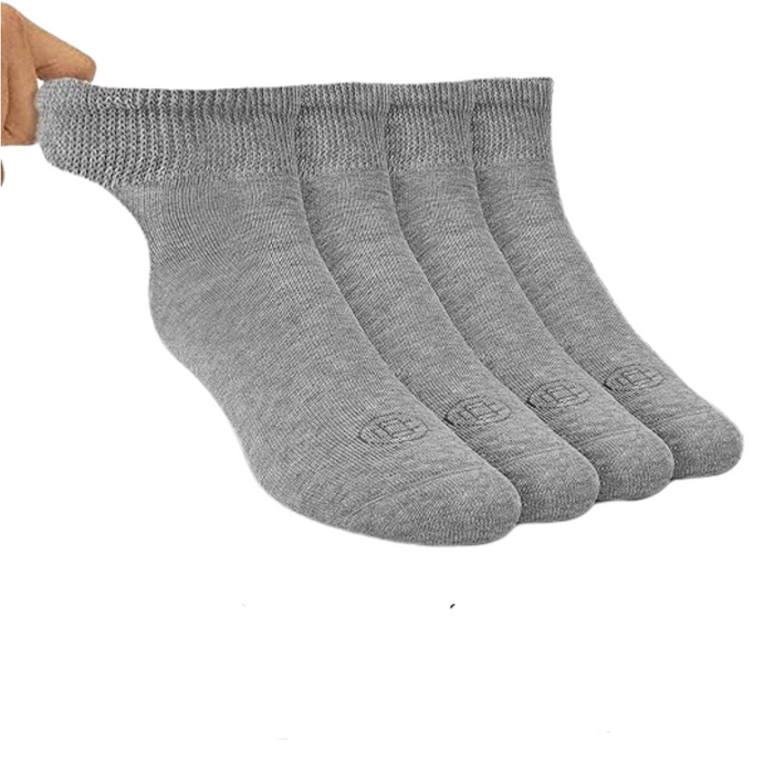 4 Pairs Moisture-Wicking Orthopedic Socks – Comfort and Support