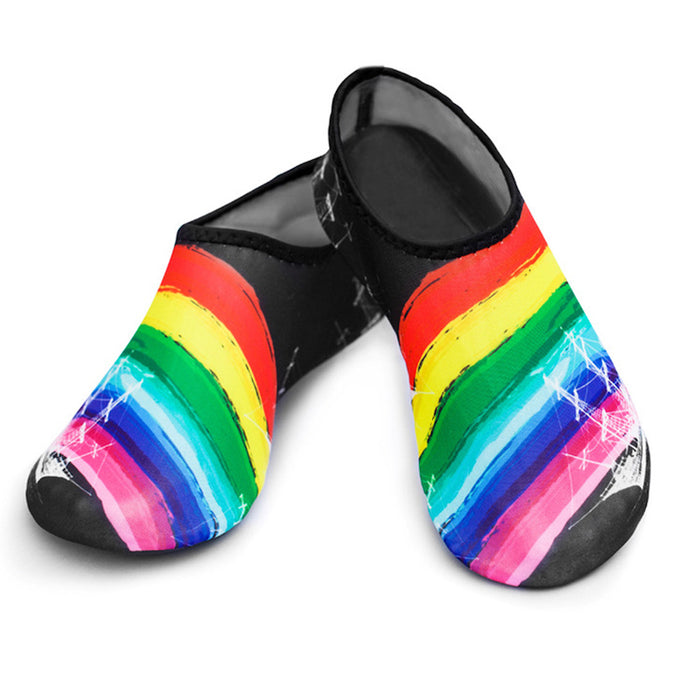 Unisex Rainbow Printed Water Sport Aquatic Shoes