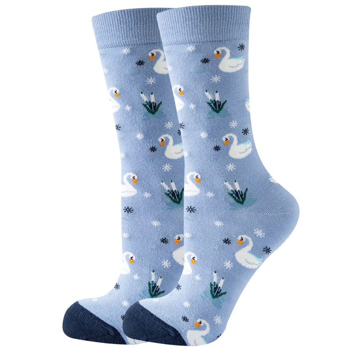 Autumn Cartoon Pattern Casual Socks