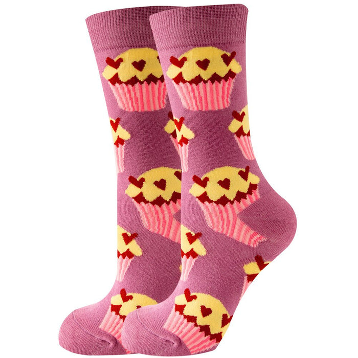 Autumn Cartoon Pattern Casual Socks