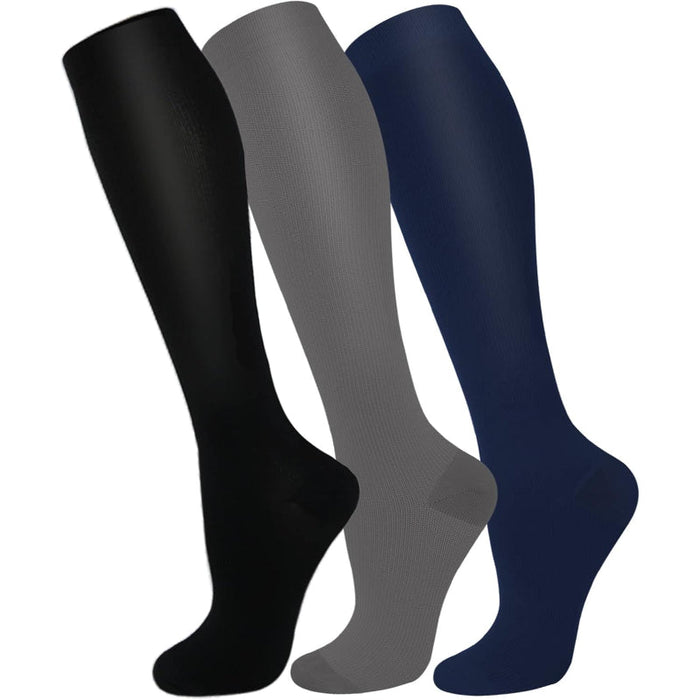 3 Pairs Copper Antimicrobial Socks – Support and Compression