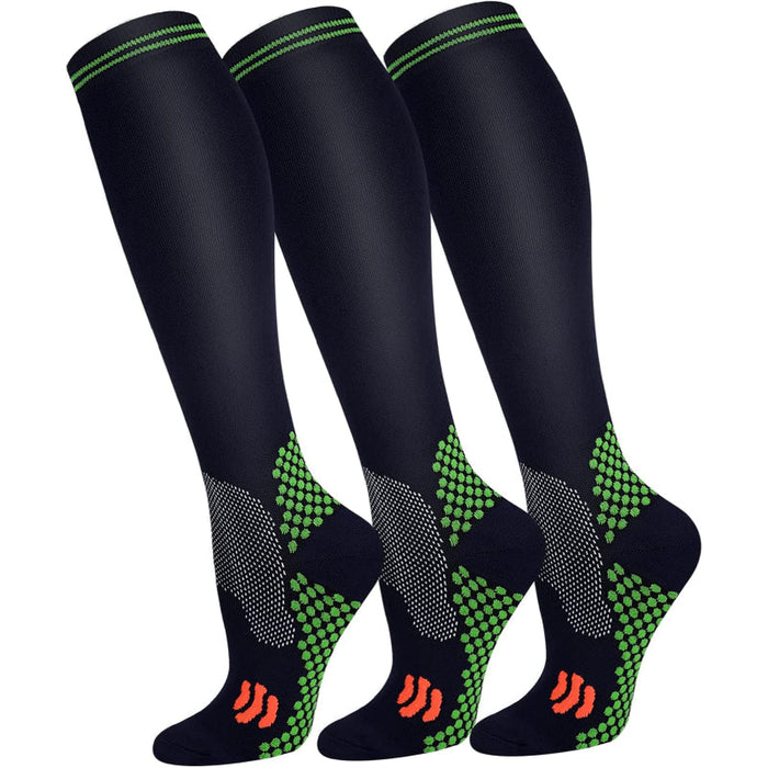 3 Pack Copper Compression Socks - Comfort and Support