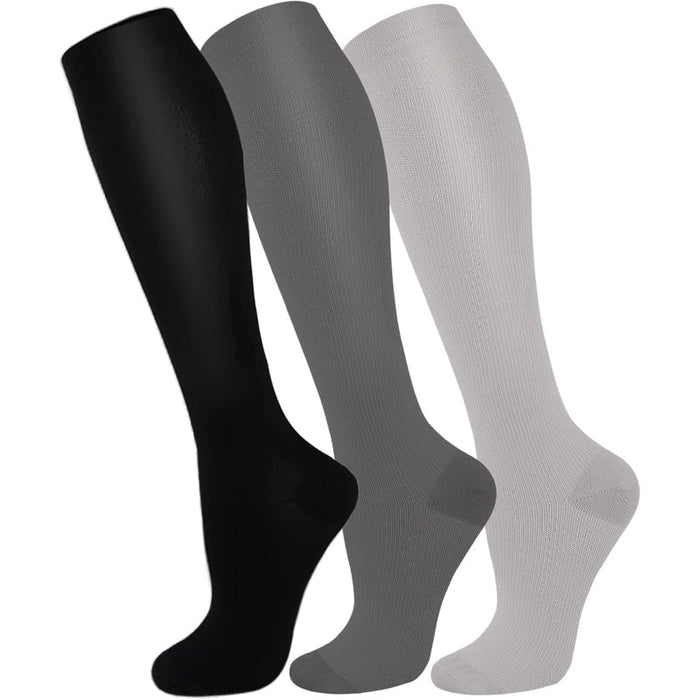 3 Pairs Copper Antimicrobial Socks – Support and Compression