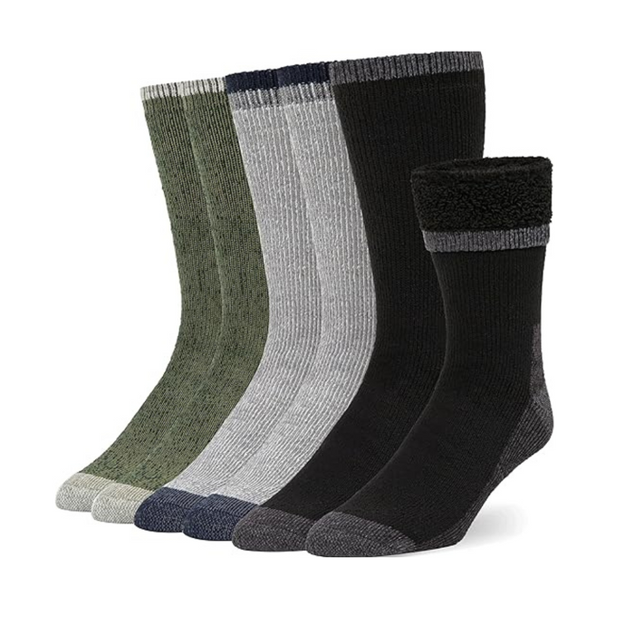 6 Pairs Soft Cushioned Socks For All Day Support