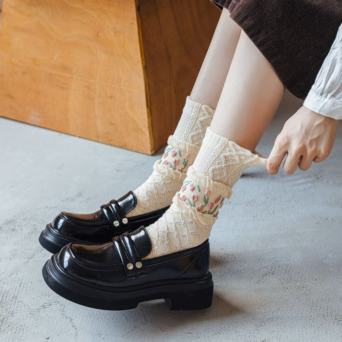 Trend Casual Frilly Ruffle Socks