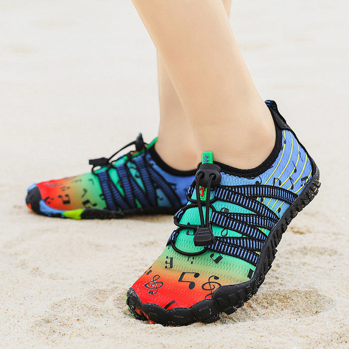 Kids Stretch Fabric Beach Water Shoes
