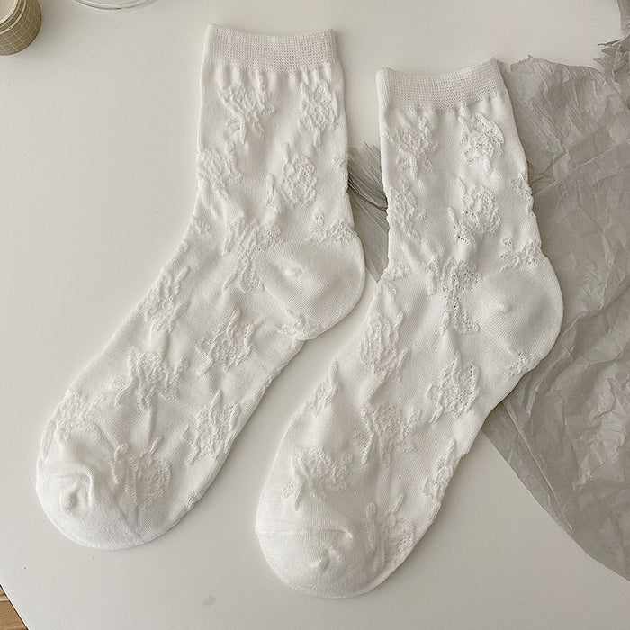 Bowknot Ankle White Socks