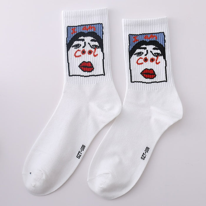 Printed Basketball Style Long Socks