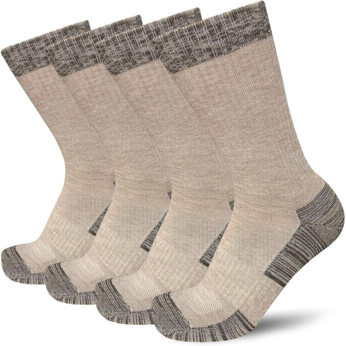 4 Pairs Antimicrobial Daily Wear Boot Socks - Comfort and Durability