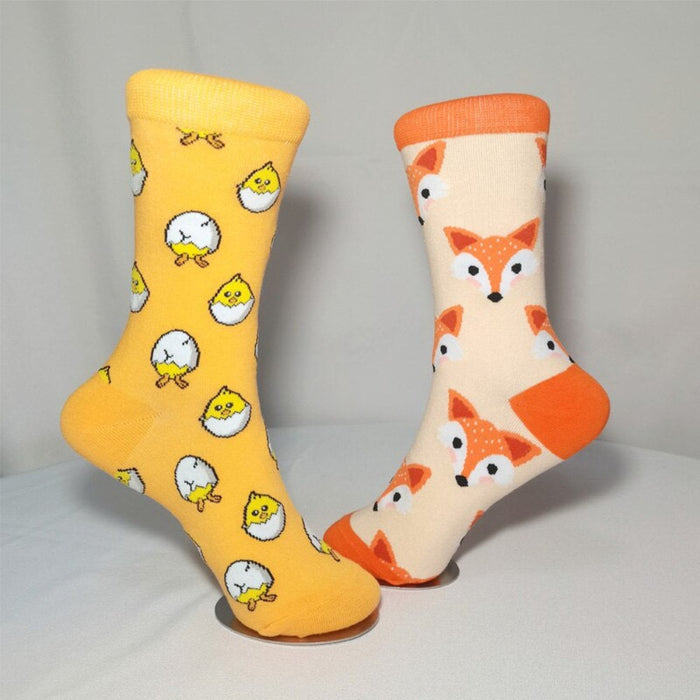 Autumn Cartoon Pattern Casual Socks