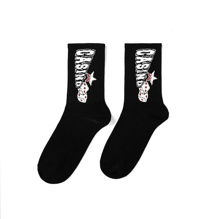 Printed Basket Ball Style Long Socks Sets