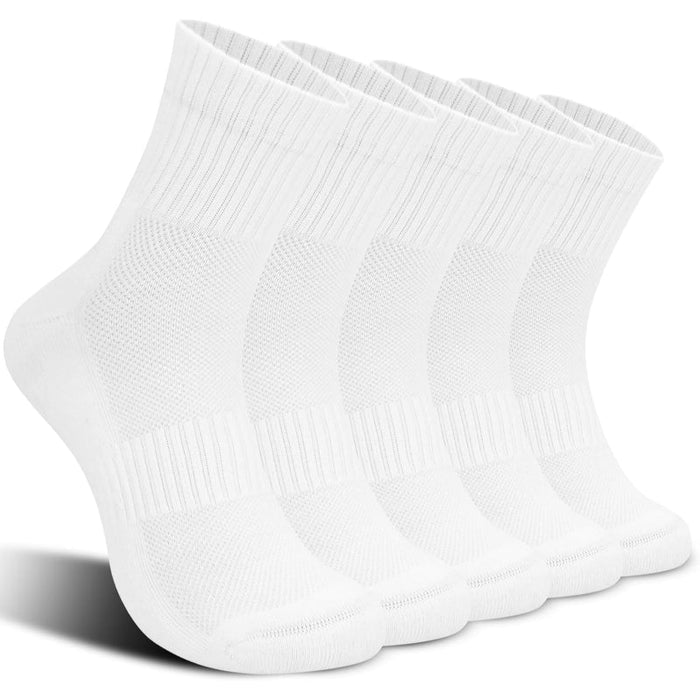 5 Pack Cushioned Running Socks – Support and Performance