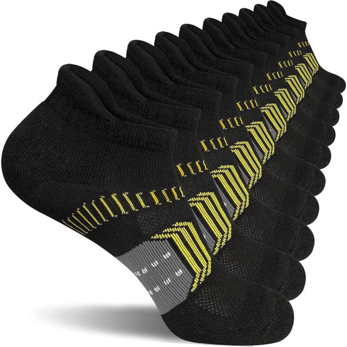 5 Pairs Cushioned Anti-Blister Running Socks – All Day Performance