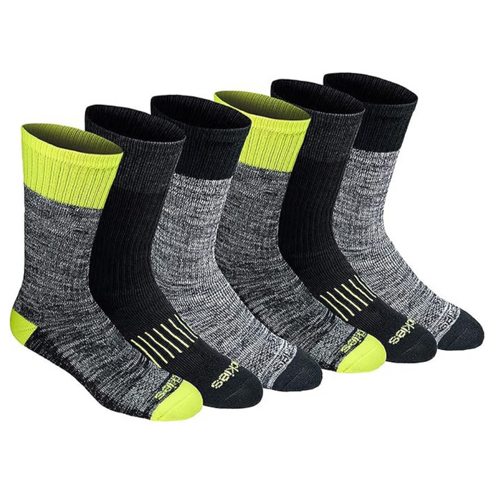 6 Pair Soft Cushioned Socks - Active Lifestyle and Comfort