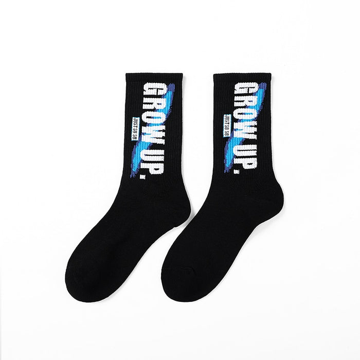 Printed Basket Ball Style Long Socks Sets