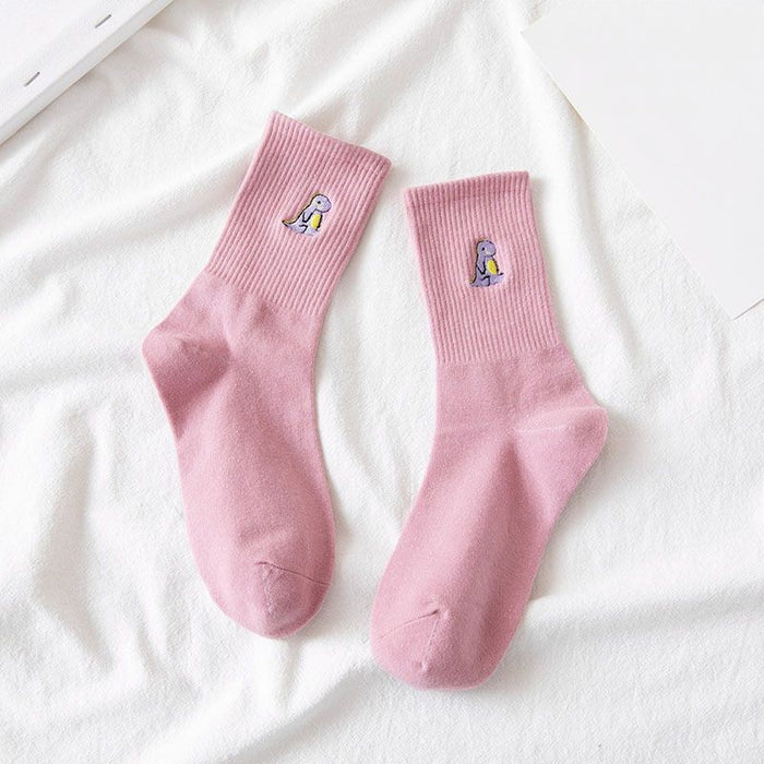 Elegant Printed Long Breathable Socks