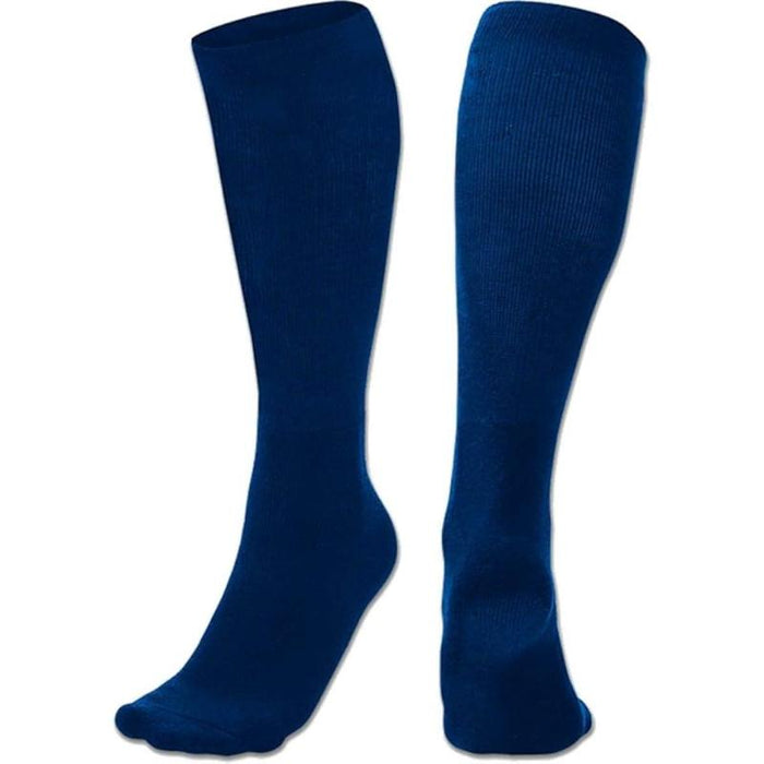 Solid Colored Long Length Athletic Socks For Women