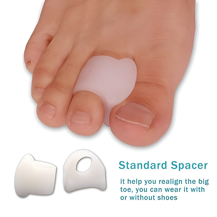 7 Pc Toe Alignment And Bunion Relief Kit With Gel Pads And Spacers