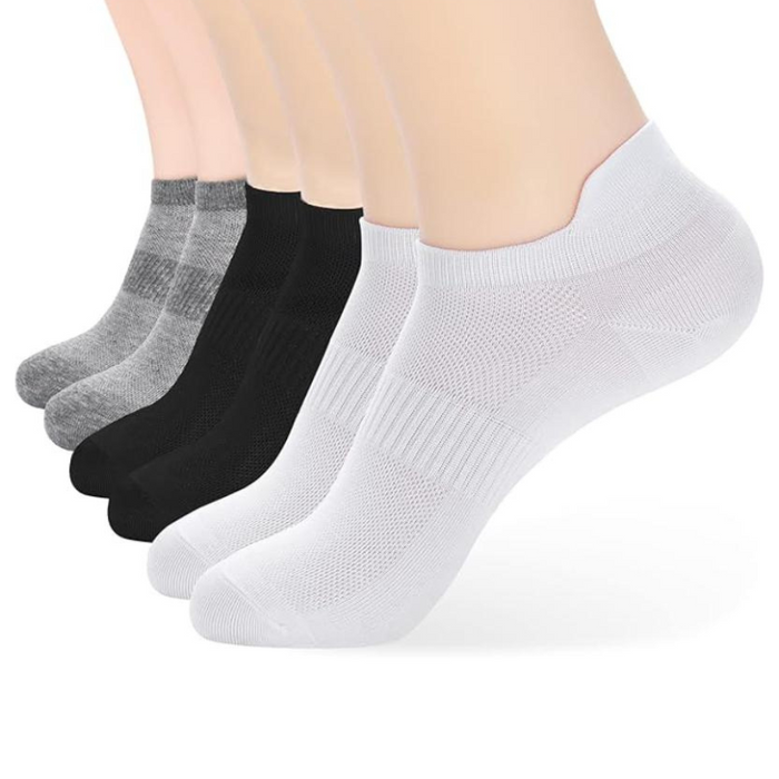 Women Everyday Short Length Mesh Design Socks Combo