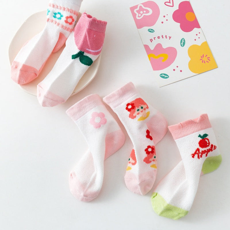 Strawberry Cartoon Kids Socks