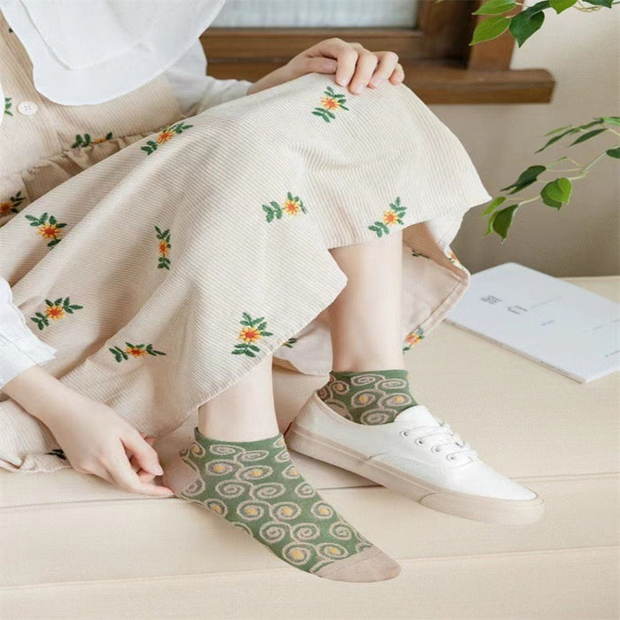 Vintage Ethnic Floral Women Socks