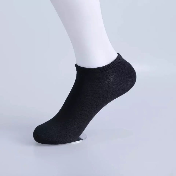 Short Ankle Solid Color Breathable Socks
