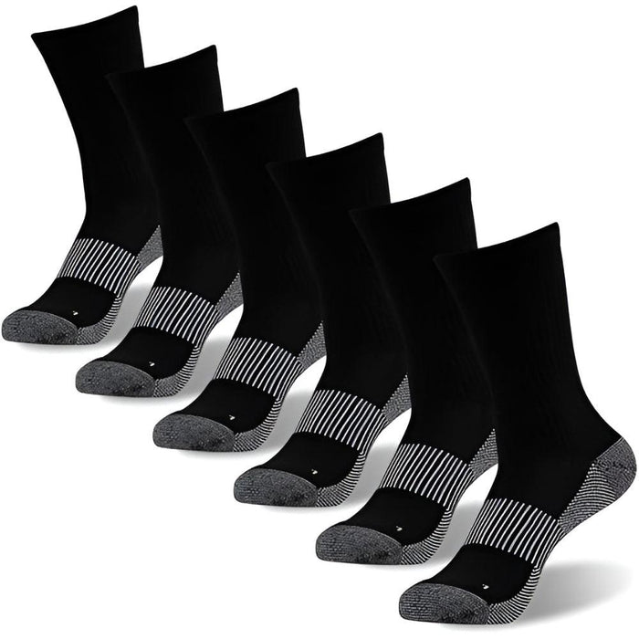 6 Pairs Copper Ion Arthritis Socks - Arch Support and Stability