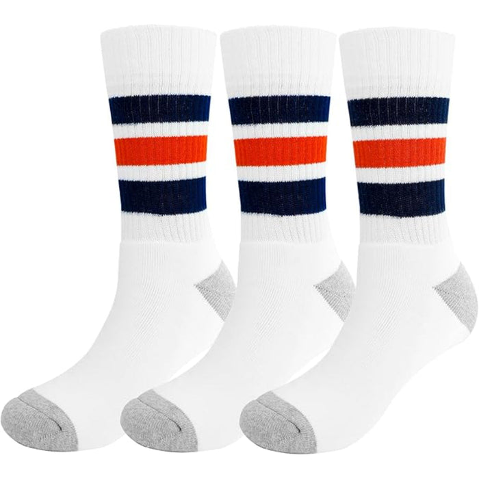 3 Pairs Classic Cushioned Socks - Everyday Comfort and Versatility