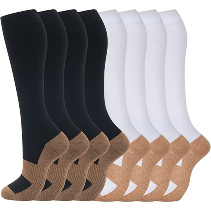 8 Pair Supportive Orthopedic Socks For Running