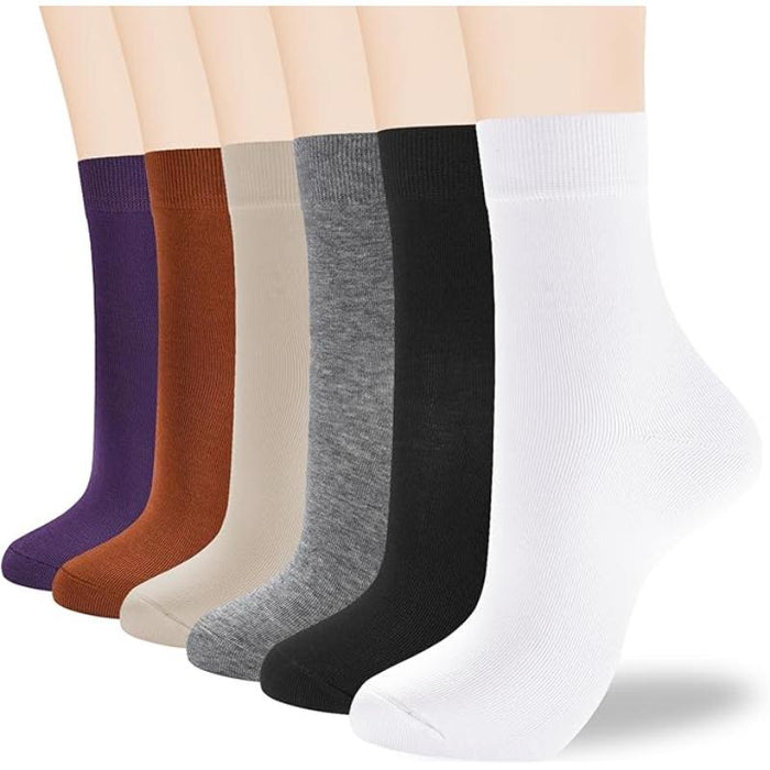 Women 6 Pair Combo Thin Casual Socks