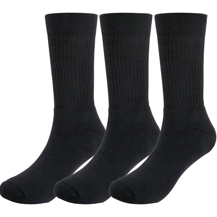 3 Pairs Classic Cushioned Socks - Everyday Comfort and Versatility